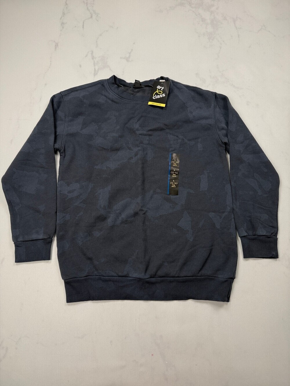 Art Class Class Sweatshirt Navy Modern Classic Style - Boys L